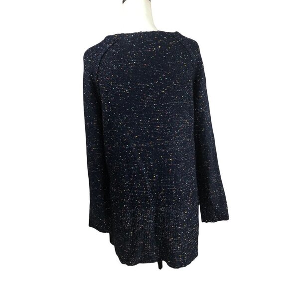 𝅺VINTAGE Havana Blue Pullover Sweater with Front Zippers size Medium - Picture 2 of 9